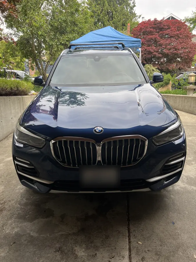 BMW X5 front after an exterior detail